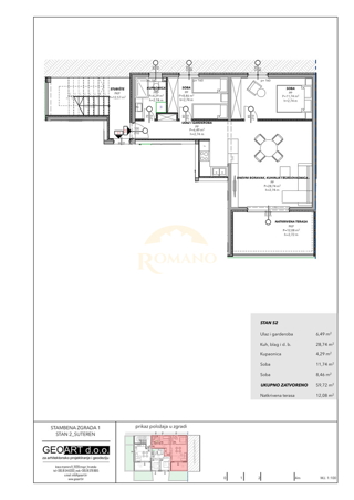 Appartamento bilocale con vista mare a Čiovo, zona Salduna vicino al campeggio Rožac - 64 m2